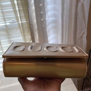 Woman bronze shoulder bag